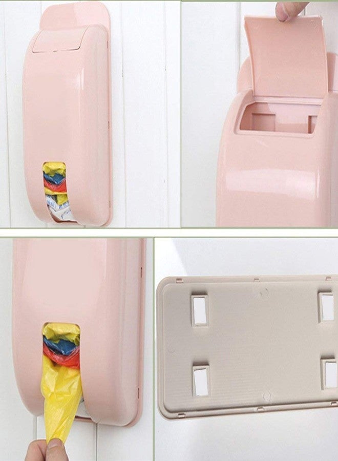 Vroxy Multi Purpose Garbage Bags Storage Box for Kitchen Organizer | Plastic Wall Mounted Rubbish Bag Container Accessories for Home & Kitchen Organizer (Assorted) - 1 PCs - Image 3